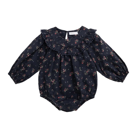 Jamie Kay Other - Jamie Kay Organic Cotton Malia Playsuit - Bianca Noir 6-12m